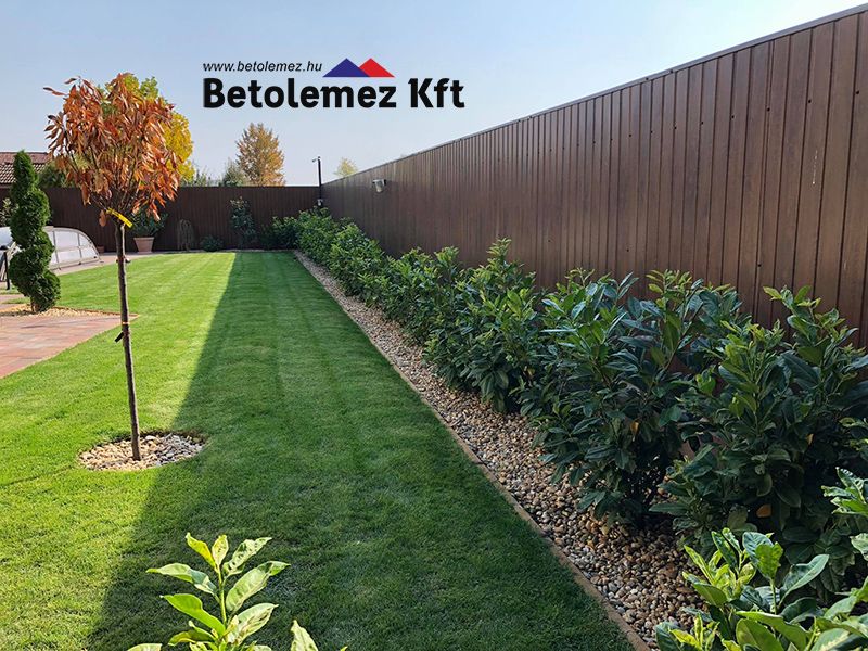 Trapézlemez kerítés