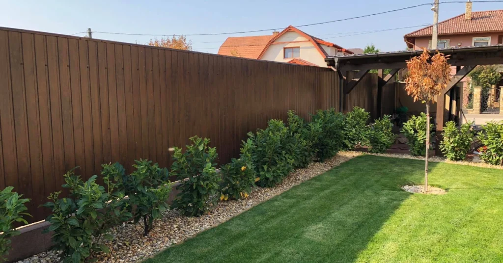 Trapézlemez kerítés