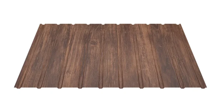 T8 dió famintás trapézlemez – famintázatú kerítés