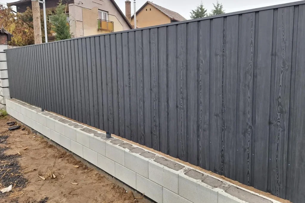 Antracit tölgy famintás trapézlemez